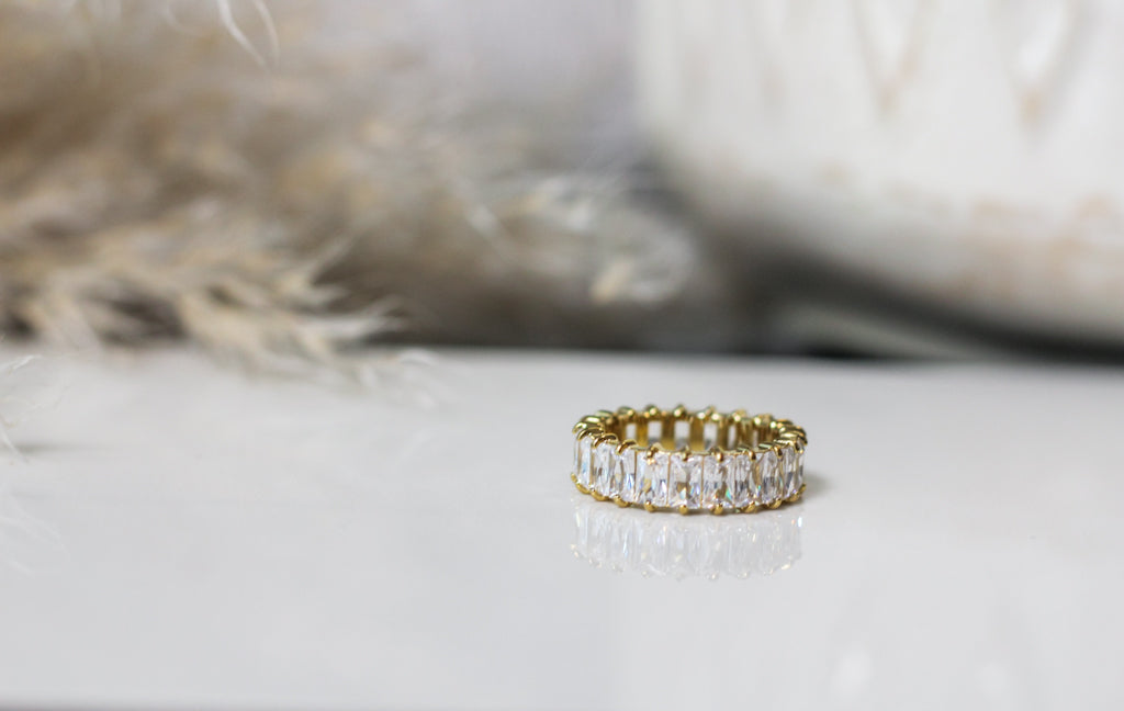 Crystal Eternity Ring